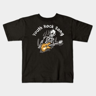 skull guitar Kids T-Shirt